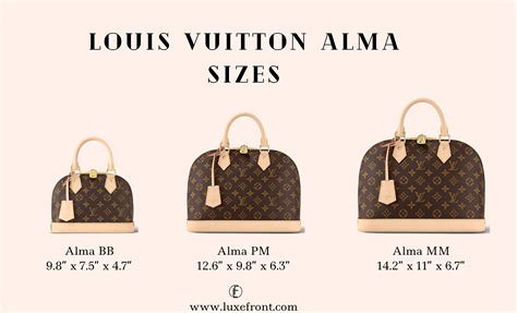 louis vuitton mini alma|louis vuitton alma mm size.